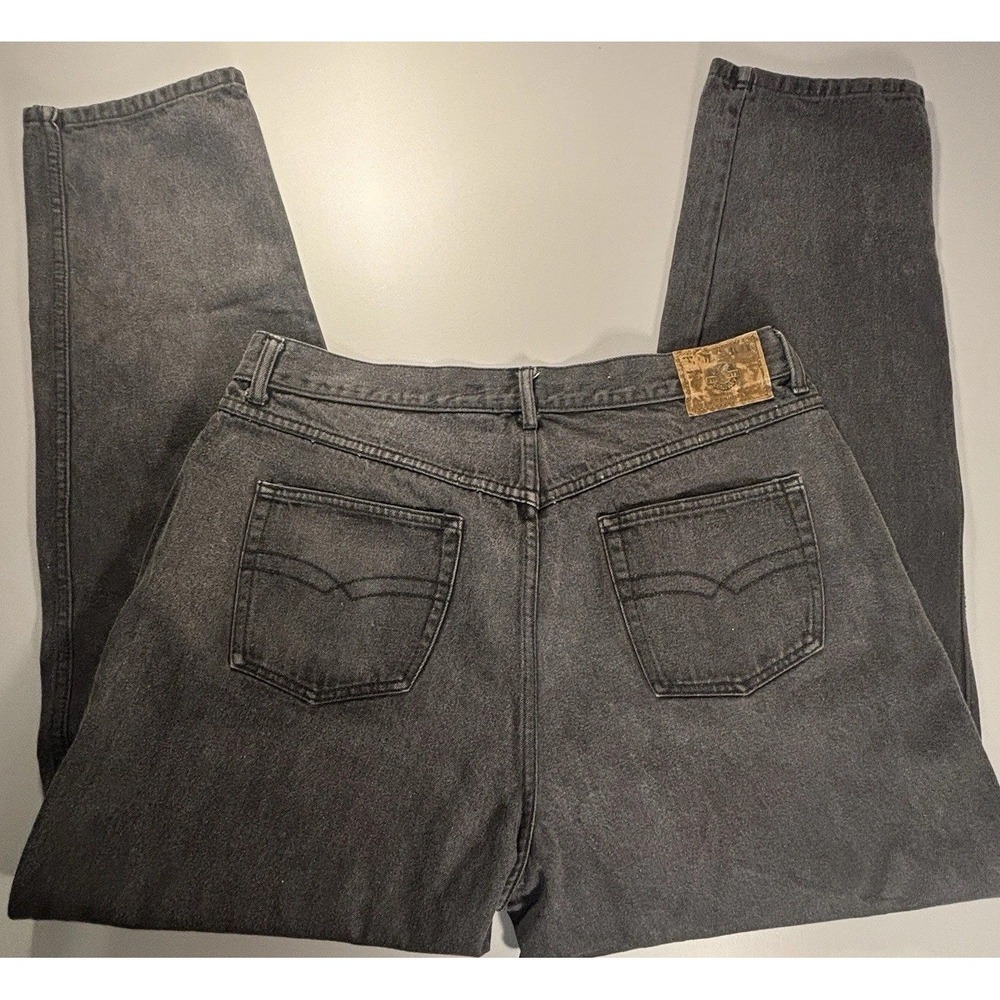 Vintage Bugle Boy Company Jeans Men's 38L Black Tapered VTX USA Made 100% Cotton